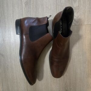Prada Men's Rich Brown Leather Chelsea Boots